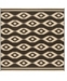 Safavieh Linden Creme and Brown 6'7" x 6'7" Square Area Rug